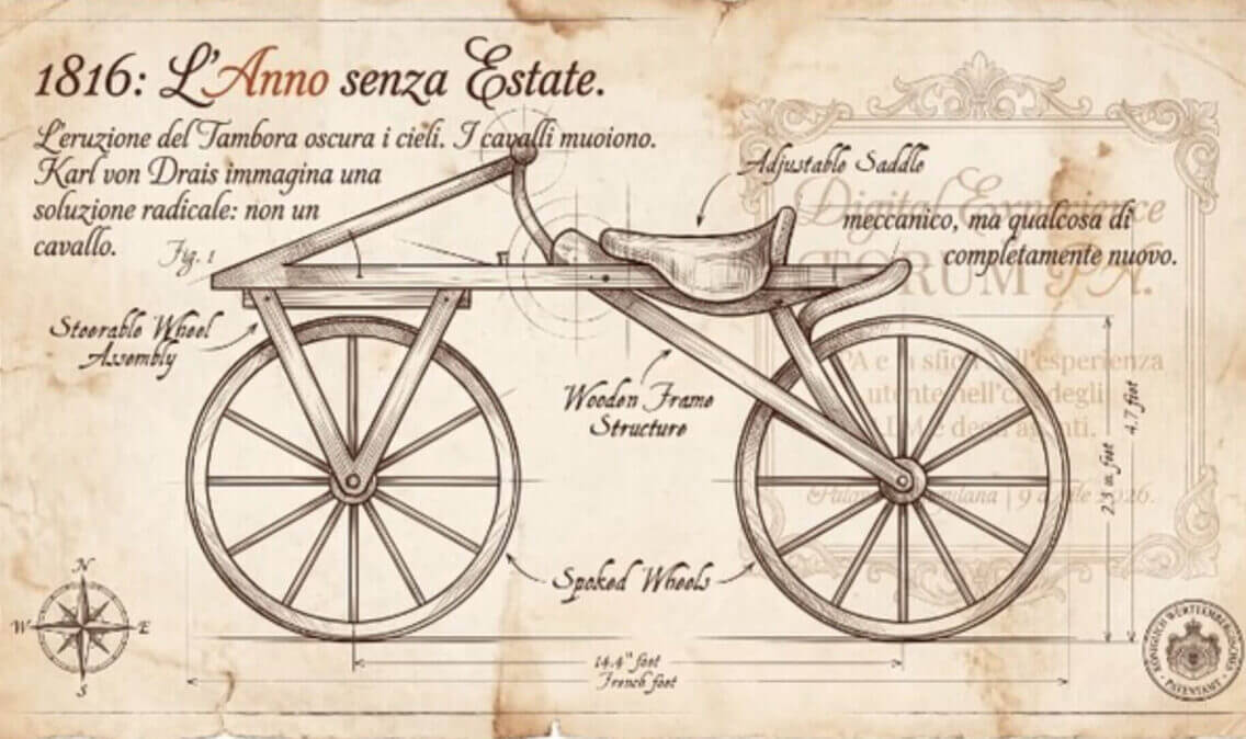 Immagine in primo piano del post: Dall’anno senza estate alla PA senza rotelle: la metafora della balance bike per un’IA che libera l’immaginazione pubblica